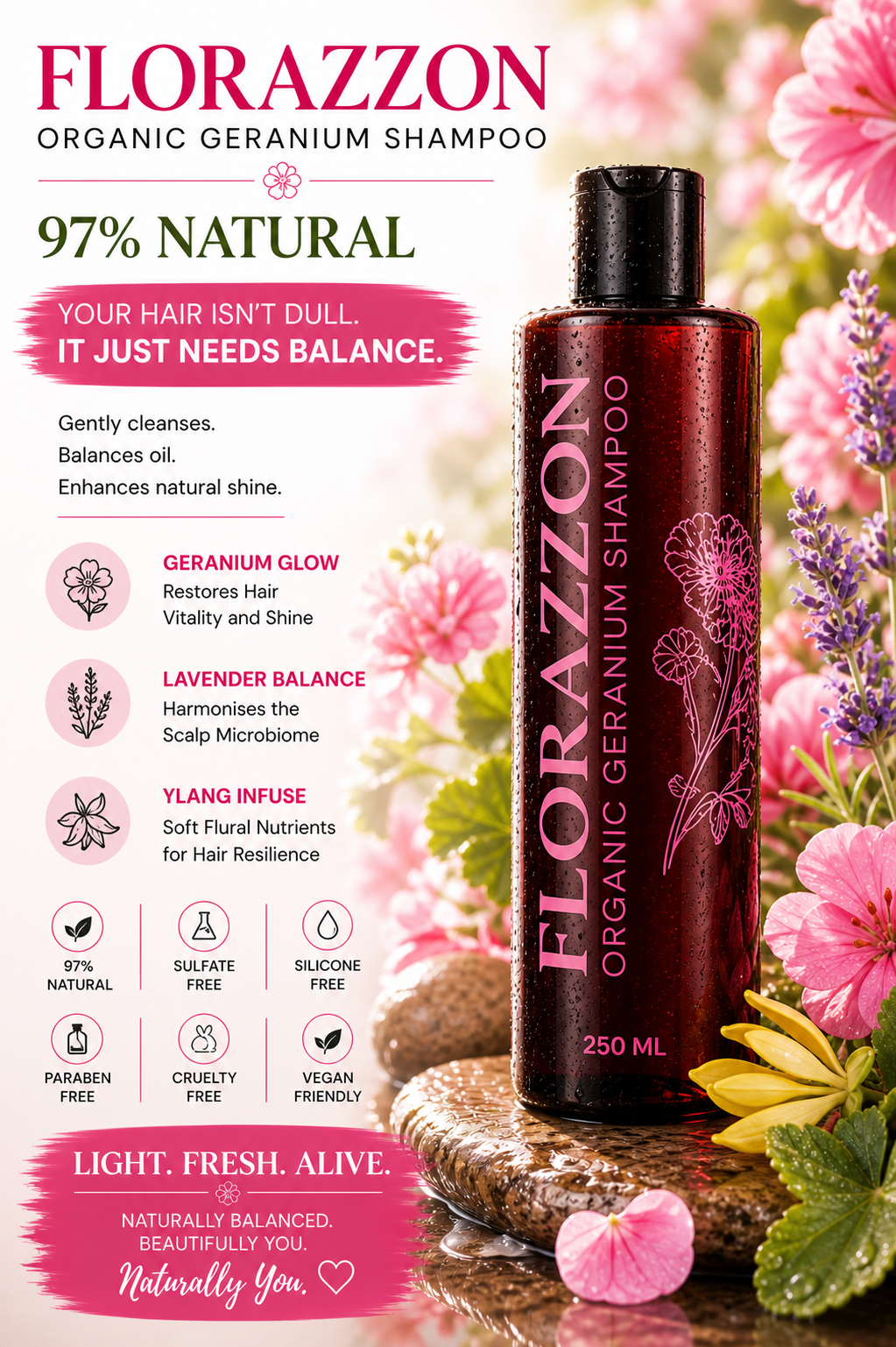 FLORAZZON GERANIUM SHAMPOO