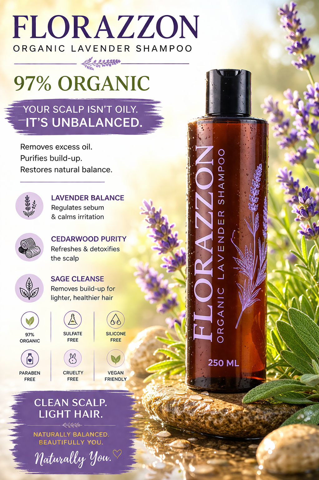 FLORAZZON LAVENDER SHAMPOO
